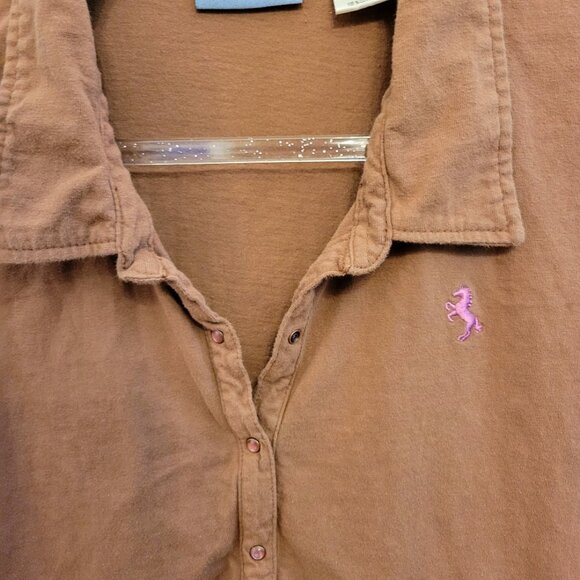 Wrangler Blues Polo Shirt, Women's Large - Picture 2 of 6